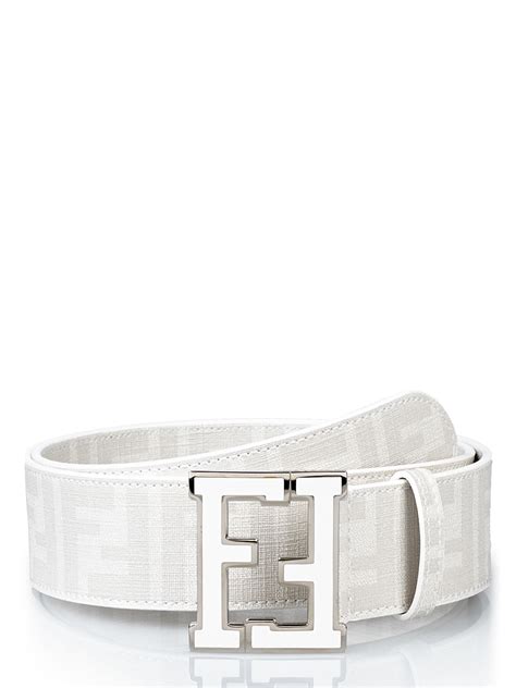 fake all white fendi belt|all white fendi belt.